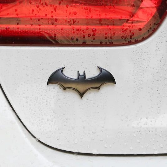 3D Bat Shape Car Emblem Sticker - Premium Metal Badge Decal