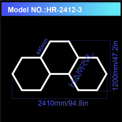 Hexagon LED Garage Ceiling Light