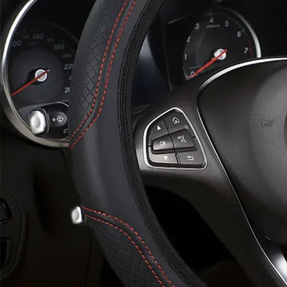 Microfiber Leather Steering Wheel Cover Anti-Slip