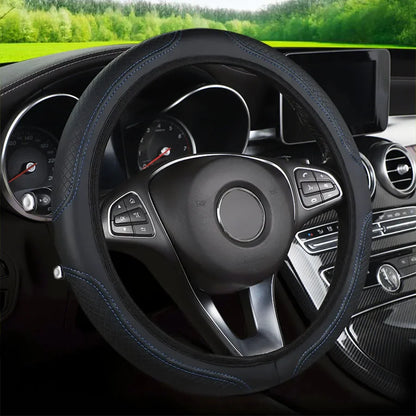 Microfiber Leather Steering Wheel Cover Anti-Slip