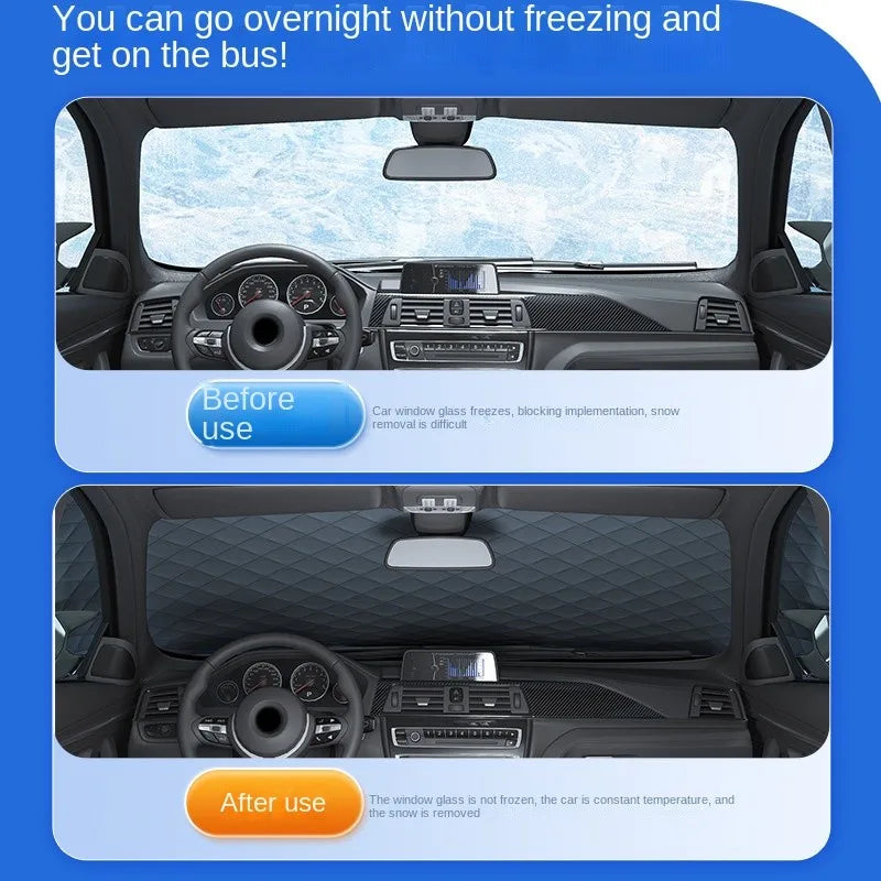 Magnetic Windshield Sun Shade Snow Cover