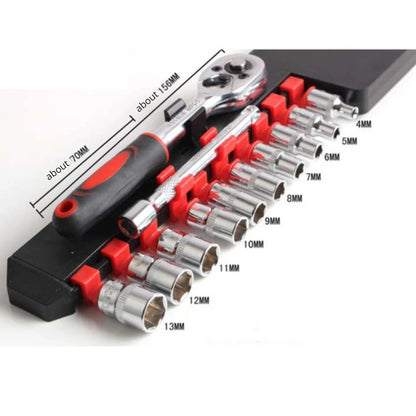 12-Piece Wrench Socket Set Multi-Tool Kit